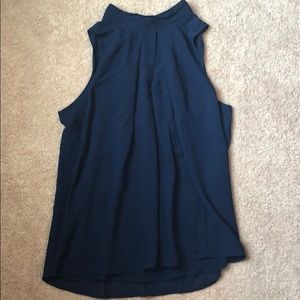 Blue sleeveless top